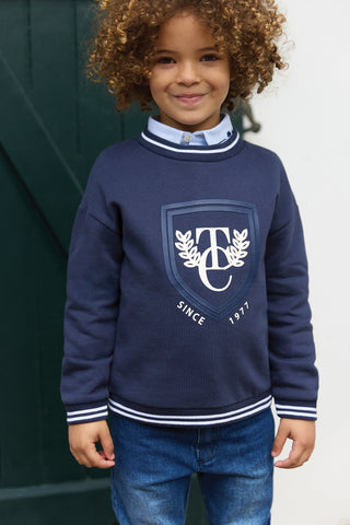 Tartine et Chocolat Marine Blue Logo Sweatshirt
