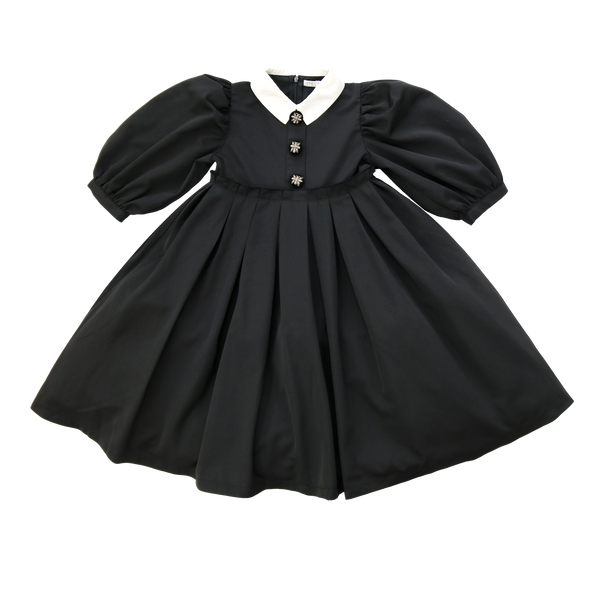Coco Blanc Black 3/4 Taffeta Dress