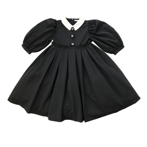 Coco Blanc Black 3/4 Taffeta Dress