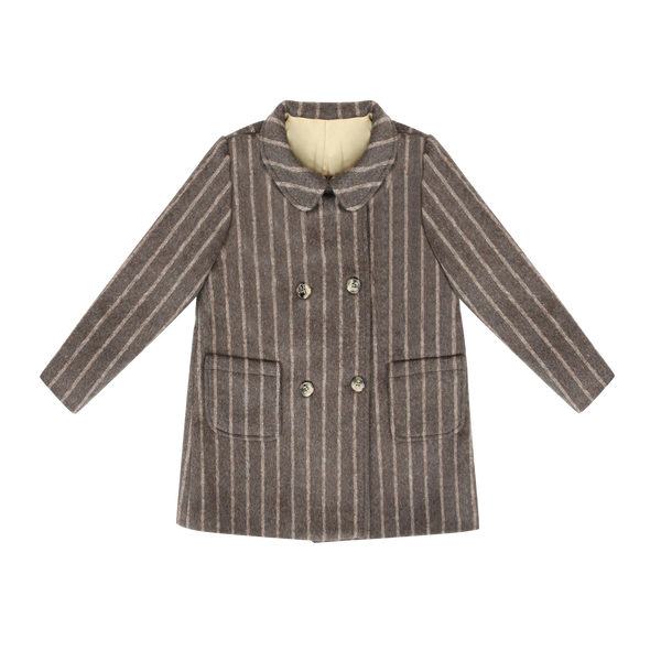 Coco Blanc Mocha Double Breasted Coat