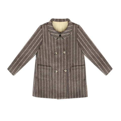 Coco Blanc Mocha Double Breasted Coat