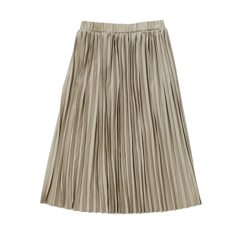 Coco Blanc Brown Gingham Maxi Skirt