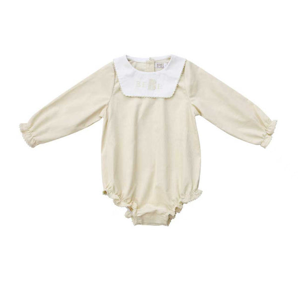 Coco Blanc Cream Corduroy Romper