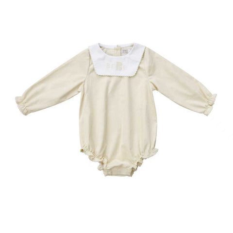 Coco Blanc Cream Corduroy Romper