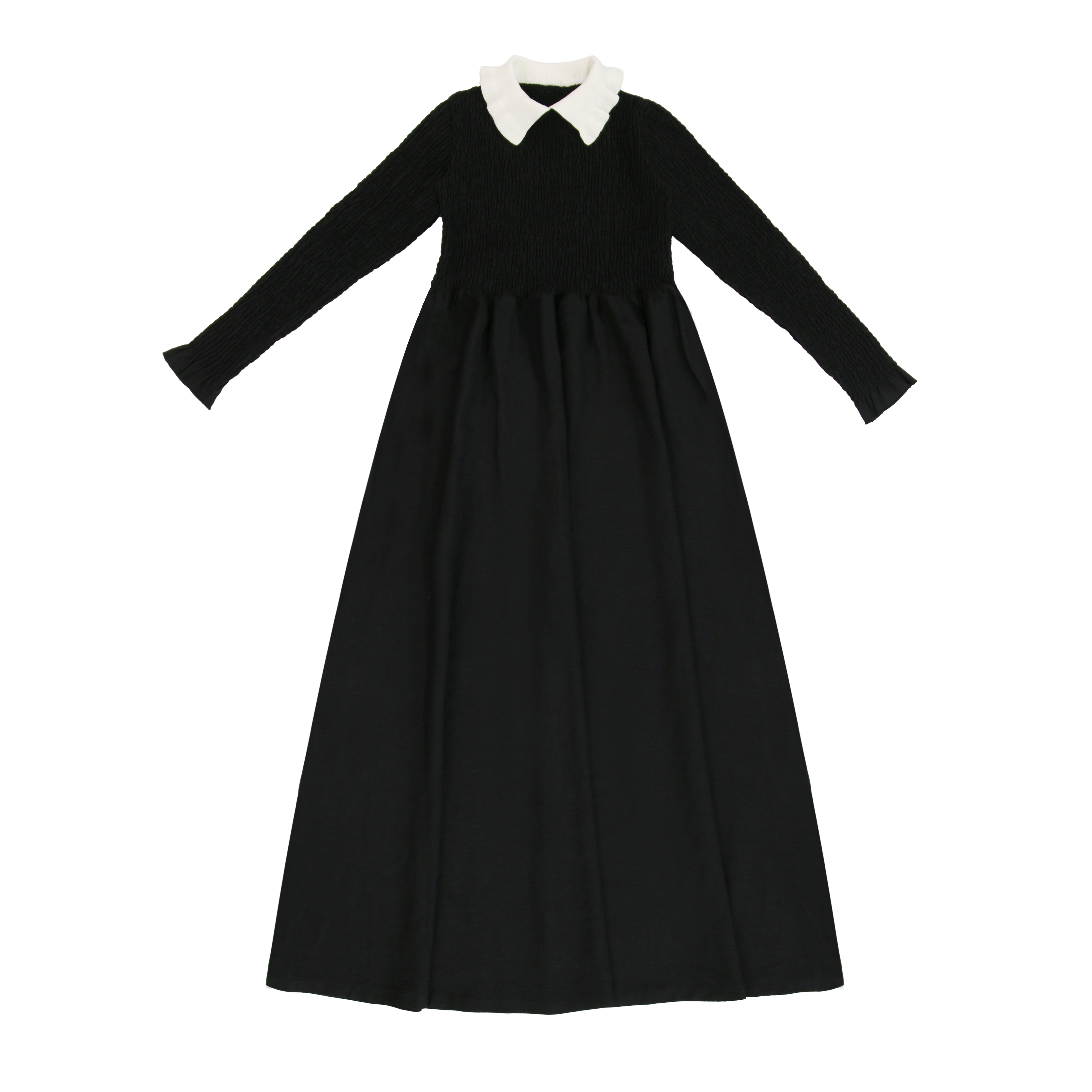 Coco Blanc Black Collared Maxi Coco Blanc Black Collared Maxi
