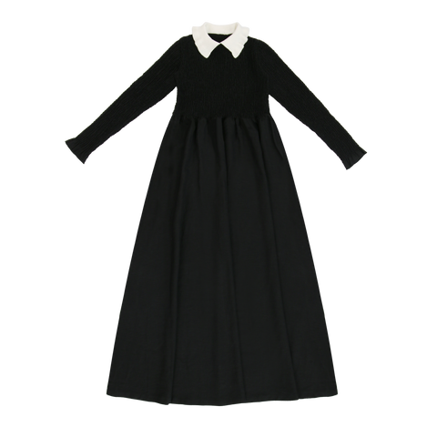 Coco Blanc Black Collared Maxi