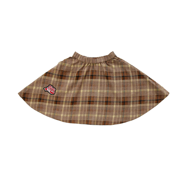 Coco Blanc Plaid Graphic Skirt