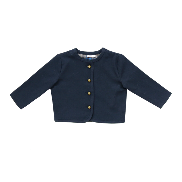 Coco Blanc Navy Cropped Blazer