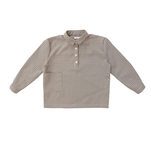 Coco Blanc Houndstooth Boxy Shirt