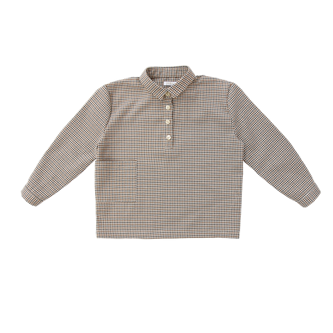 Coco Blanc Houndstooth Boxy Shirt