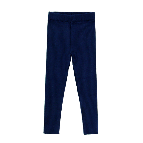 Coco Blanc Navy Ribbed Leggings