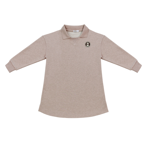 Coco Blanc Marled Blush Sweatshirt Dress