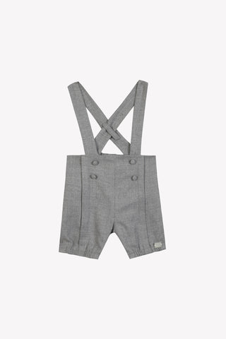Tartine et Chocolat Medium Grey Overall Romper