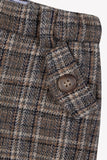 Tartine et Chocolat Brown Plaid Trouser Pants