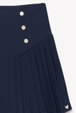 Tartine et Chocolat Marine Blue Jupea Pleated Skirt