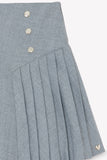 Tartine et Chocolat Medium Grey Jupea Pleated Skirt
