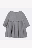Tartine et Chocolat Medium Grey Pleated Dress