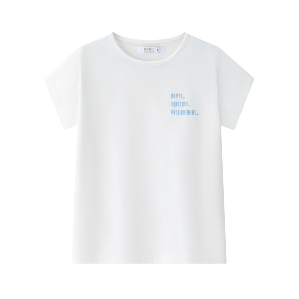 Coco Blanc White Short Sleeve Tee