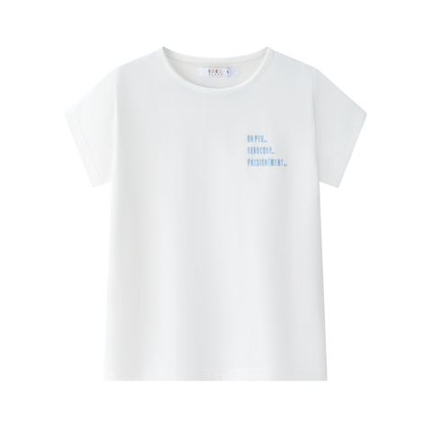 Coco Blanc White Short Sleeve Tee