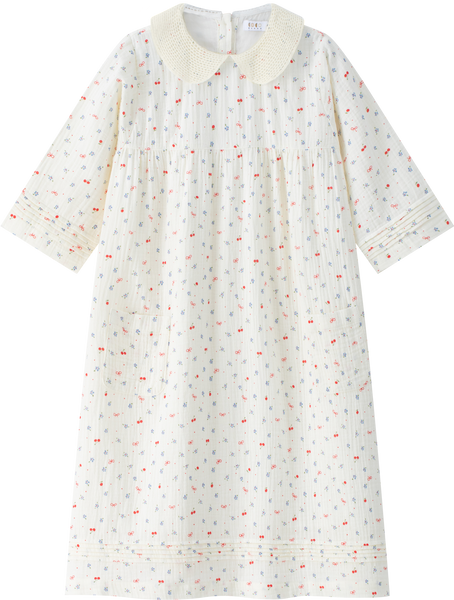 Coco Blanc Cherry Gauze Dress