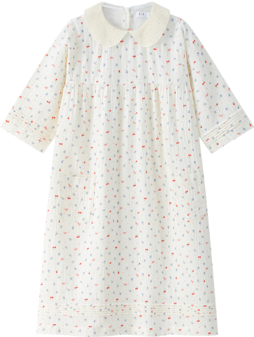 Coco Blanc Cherry Gauze Dress