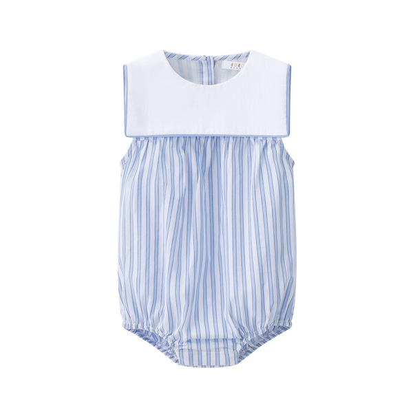 Coco Blanc Striped Sailor Boys Romper
