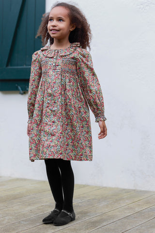 Tartine et Chocolat Gris Floral Dress