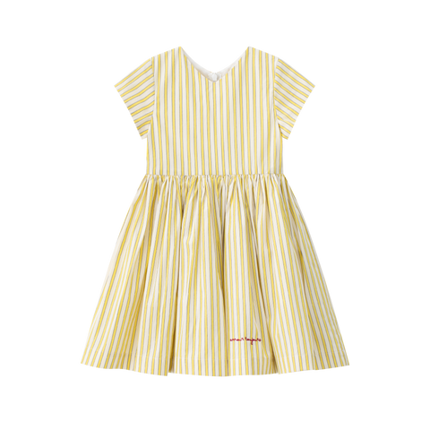 Coco Blanc Yellow Short Sleeve Dress