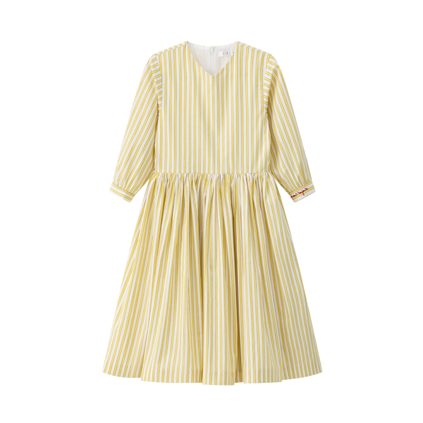 Coco Blanc Yellow Striped Dress