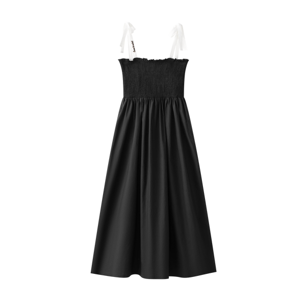 Coco Blanc Black Ruched Maxi Jumper