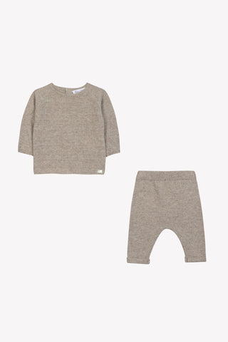 Tartine et Chocolat Heather Grey Knit Set