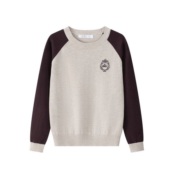 Coco Blanc Burgundy Raglan Sweater