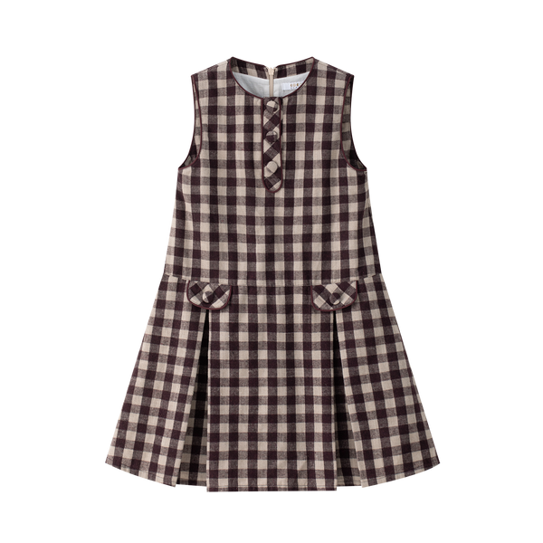 Coco Blanc Burgundy Gingham Jumper