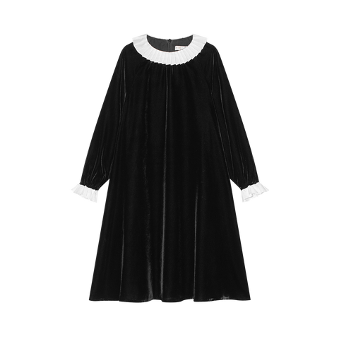 Coco Blanc Black Velvet Dress