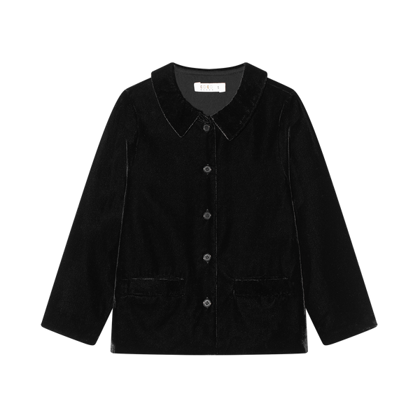 Coco Blanc Black Velvet Suit