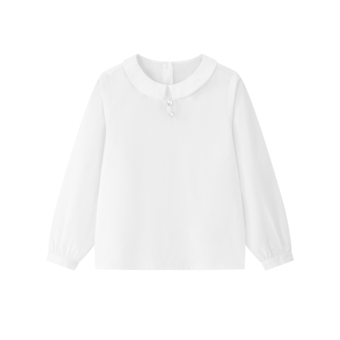 Coco Blanc White Peter Pan Shirt