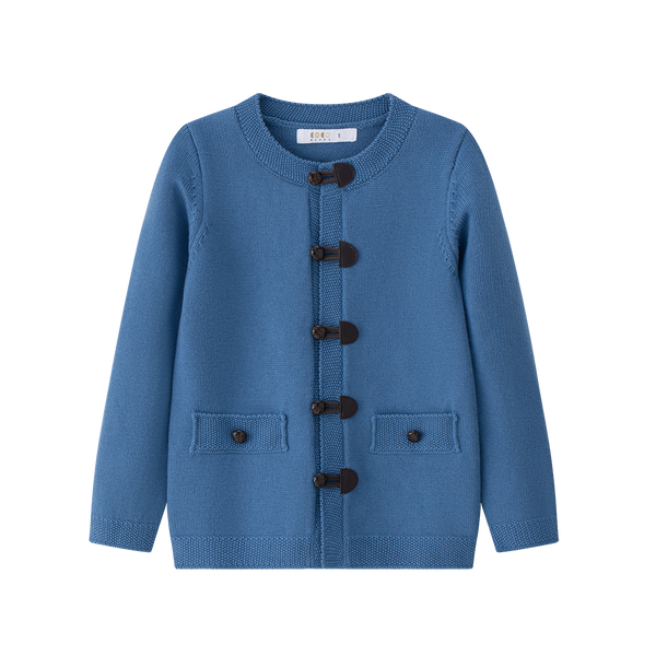 Coco Blanc Blue Toggle Cardigan