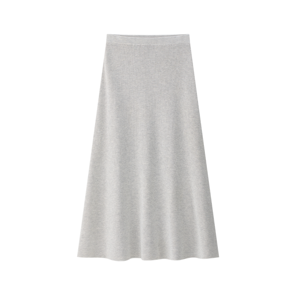 Coco Blanc Marled Grey Knit Skirt