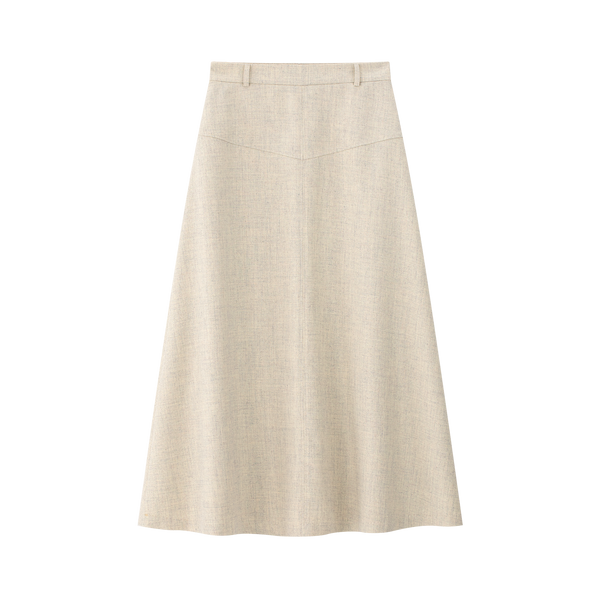 Coco Blanc Cream Chevron Skirt
