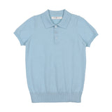 Coco Blanc Pale Blue Boys Knit Polo