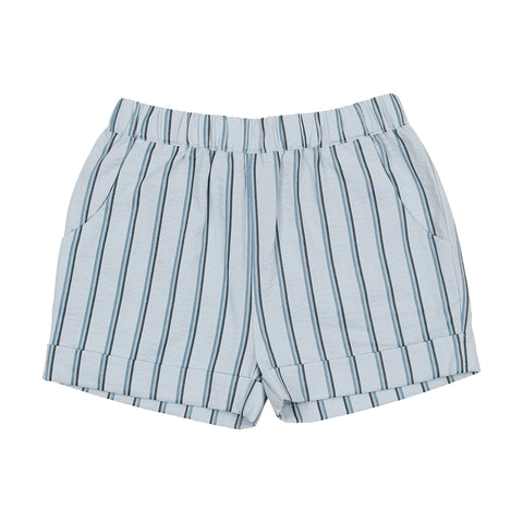 Coco Blanc Pale Blue Striped Shorts