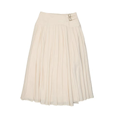 スカート andmary Coco check pleats skirt beige ANDMARY】Coco check pleats skirt