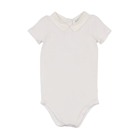 Coco Blanc White Modal Peter Pan Onesie