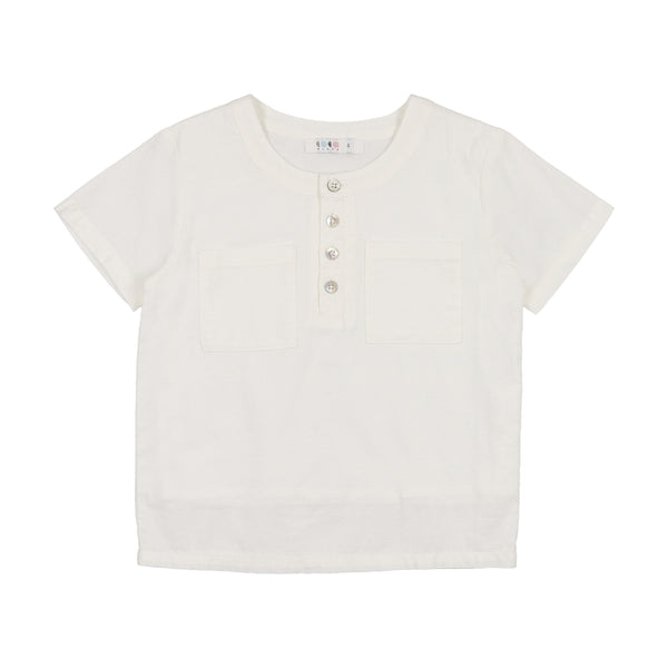 Coco Blanc White Short Sleeve Shirt