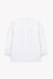 Tartine et Chocolate White Kids Long Sleeve Linen Shirt