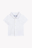 Tartine et Chocolate Short Sleeve Blanc Baby Linen Shirt