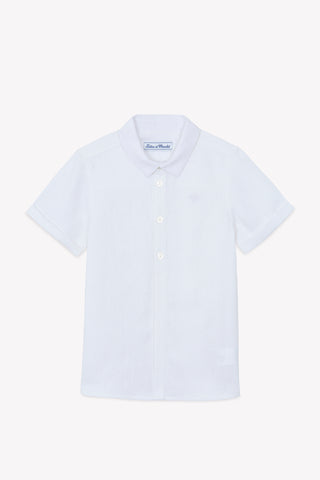 Tartine et Chocolate White Kids Linen Shirt