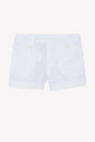 Tartine et Chocolate Baby Blanc Linen Shorts
