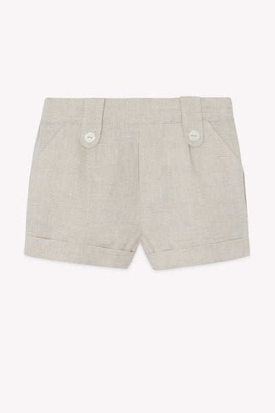 Tartine et Chocolate Baby Sable Linen Shorts
