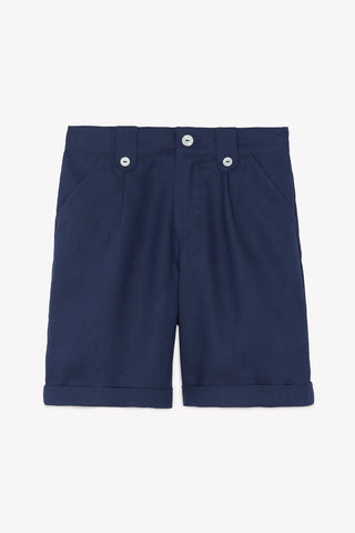 Tartine et Chocolate Kids Marine Linen Shorts